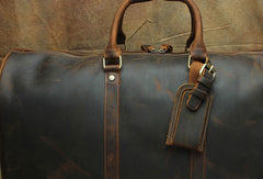 Leather Mens Weekender Bag Travel Bag Duffle Bag Vintage Overnight Bag Bag