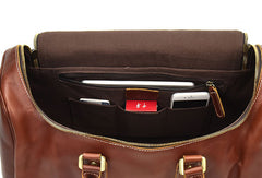Handmade Genuine Leather MenS Travel Duffle Bag Laptop Weekender Bag Overnight Bag Vintage Shoulder Vintage Bag