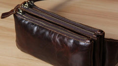 Leather Fanny Pack Mens Waist Bag Hip Pack Belt Bag for Men