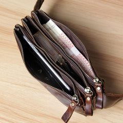 Leather Fanny Pack Mens Waist Bag Hip Pack Belt Bag for Men