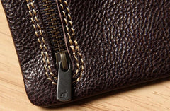 Handmade Leather Mens Small Wallet billfold Bifold Wallet for Men