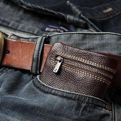 Handmade Leather Mens Small Wallet billfold Bifold Wallet for Men