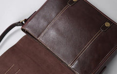 Handmade Leather Mens Cool Shoulder Bag Messenger Bag Cycling Bag for men