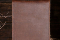 Handmade Genuine Leather Mens Wallet Cool Long Multi Card Wallet for Men