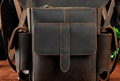 Handmade Genuine Leather Vintage Belt Bag HIP PACK FANNY PACK BUMBAG Waist Bag Shouder Bag For Mens