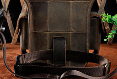 Handmade Genuine Leather Vintage Belt Bag HIP PACK FANNY PACK BUMBAG Waist Bag Shouder Bag For Mens