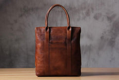 Handmade Leather Vintage Mens Handbag Briefcase Work Bag Business Bag for men