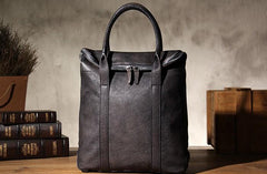Handmade Leather Vintage Mens Handbag Briefcase Work Bag Business Bag for men