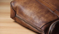 Handmade Leather Vintage Mens Handbag Briefcase Work Bag Business Bag for men