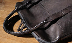 Handmade Leather Vintage Mens Handbag Briefcase Work Bag Business Bag for men