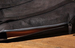 Handmade Leather Vintage Mens Handbag Briefcase Work Bag Business Bag for men
