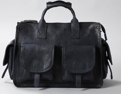 Vintage Leather Brown Mens Travel Bags Messenger Bag Shoulder Bag for Men