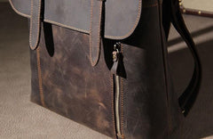 Vintage Leather Mens Travel Backpack Bag Work Backpack for Men