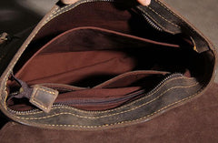 Vintage Leather Mens Travel Backpack Bag Work Backpack for Men
