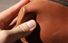 Vintage Leather Mens Travel Backpack Bag Work Backpack for Men