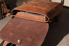 Vintage Leather Mens Travel Backpack Bag Work Backpack for Men