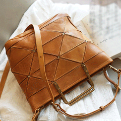 Tan Leather Handbag Small Tan Handbag Unusual Handbags Purses - Annie Jewel