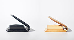 Handmade LEATHER Beige Womens Bifold Small Wallet Cute Leather Small Wallet FOR Women