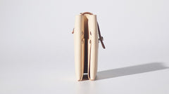 Handmade LEATHER Black Beige Womens Bifold Small Wallet Cute Leather Small Wallet FOR Women