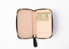 Handmade LEATHER Mens Small Zipper Car Key Wallet Leather Key Holders FOR Men