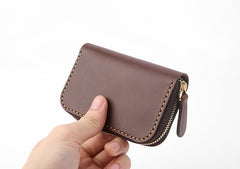Handmade LEATHER Mens Small Zipper Car Key Wallet Leather Key Holders FOR Men