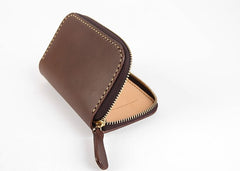 Handmade LEATHER Mens Small Zipper Car Key Wallet Leather Key Holders FOR Men