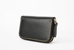 Handmade LEATHER Mens Small Zipper Car Key Wallet Leather Key Holders FOR Men