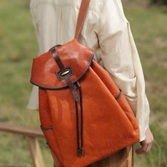 Cool Brown Leather Backpack Womens Leather Fashion Backpack - Annie Jewel