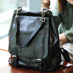 Cute Trendy Backpacks Womens Black Backpack Purse - Annie Jewel