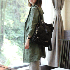Cute Trendy Backpacks Womens Black Backpack Purse - Annie Jewel