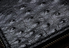 Handmade Leather Black Small Biker Wallet Mens Cool billfold Chain Wallet Trucker Wallet with Chain