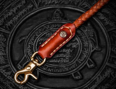 Cool Leather Braided Biker Chain Carp Wallet Chain for Chain Wallet Biker Wallet