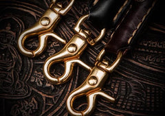 Cool Leather Braided Biker Chain Carp Wallet Chain for Chain Wallet Biker Wallet