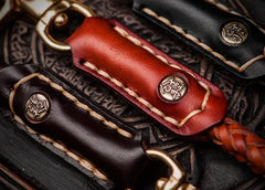 Cool Leather Braided Biker Chain Carp Wallet Chain for Chain Wallet Biker Wallet