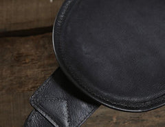 Cool Leather Braided Mens Chest Bag Sling Bag Sling Crossbody Bag for men