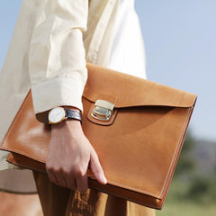 Brown Leather Satchel Purse Structured Satchel Purse - Annie Jewel
