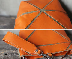 Cute Small Bucket Bag Clutch Brown Leather Bucket Bag - Annie Jewel