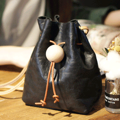 Black Bucket Purse Bucket Style Purse Small Bucket Bag - Annie Jewel