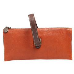 Unusual Handbags Soft Tan Leather Handbag Folded Clutch - Annie Jewel