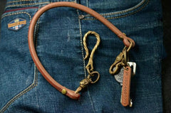 Handmade Leather Cool Punk Rock Wallet Chain Biker Trucker Wallet Chain Trucker Wallet Chain for Men