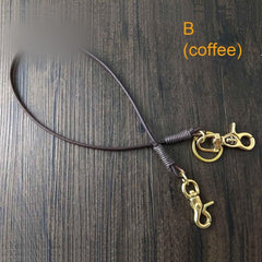 Handmade Leather Cool Punk Rock Wallet Chain Biker Trucker Wallet Chain Trucker Wallet Chain for Men