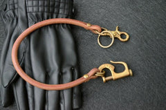 Handmade Leather Cool Punk Rock Wallet Chain Biker Trucker Wallet Chain Trucker Wallet Chain for Men