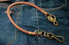 Handmade Leather Cool Punk Rock Wallet Chain Biker Trucker Wallet Chain Trucker Wallet Chain for Men