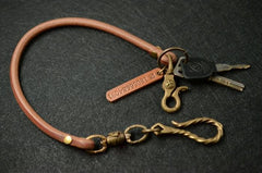 Handmade Leather Cool Punk Rock Wallet Chain Biker Trucker Wallet Chain Trucker Wallet Chain for Men