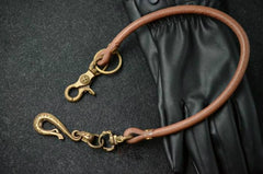 Handmade Leather Cool Punk Rock Wallet Chain Biker Trucker Wallet Chain Trucker Wallet Chain for Men