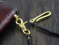 Handmade Leather Cool Punk Rock Wallet Chain Biker Trucker Wallet Chain Trucker Wallet Chain for Men