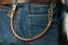 Handmade Leather Cool Punk Rock Wallet Chain Biker Trucker Wallet Chain Trucker Wallet Chain for Men