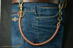 Handmade Leather Cool Punk Rock Wallet Chain Biker Trucker Wallet Chain Trucker Wallet Chain for Men