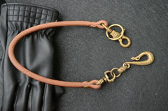 Handmade Leather Cool Punk Rock Wallet Chain Biker Trucker Wallet Chain Trucker Wallet Chain for Men