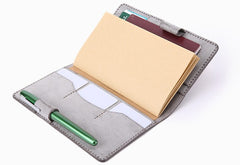 Handmade Leather Cute Womens Passport Wallet Long Travel Wallet for Women